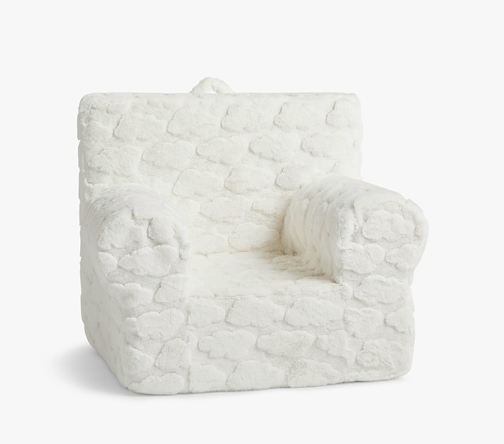 Kids Anywhere Chair&#174;, Ivory Clouds Faux Fur Slipcover Only