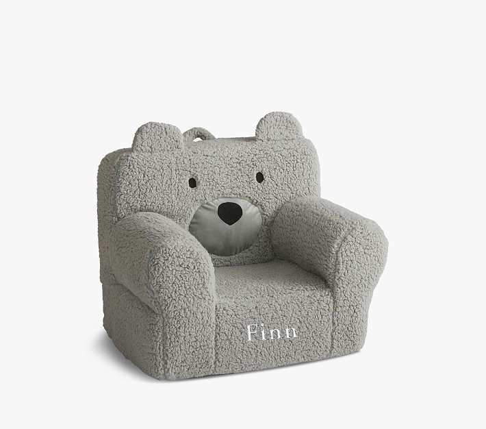 My First Anywhere Chair&#174;, Grey Sherpa Bear Slipcover Only
