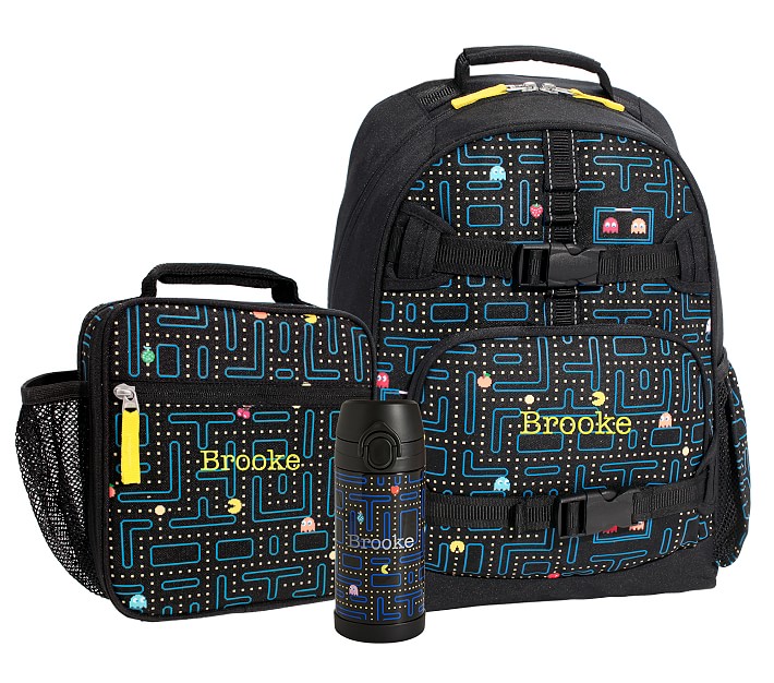 Mackenzie Pac-Man Glow-in-the-Dark Backpack &amp; Lunch Bundle, Set of 3