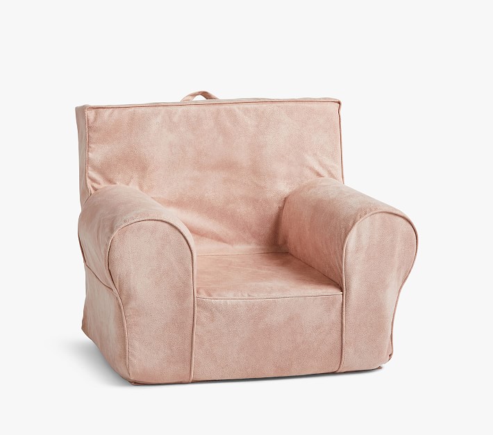 Kids Anywhere Chair&#174;, Blush Faux Suede Slipcover Only