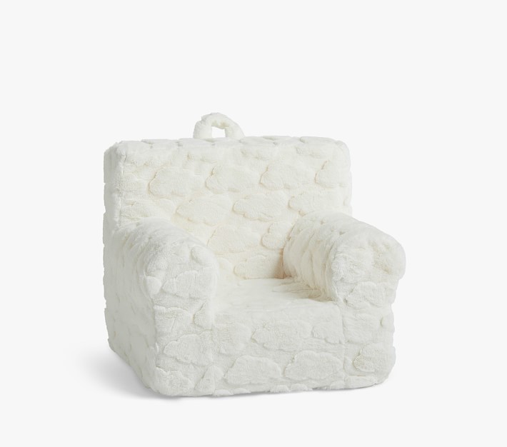 My First Anywhere Chair&#174;, Ivory Clouds Faux Fur