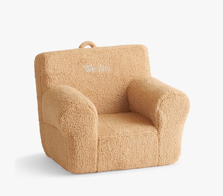 Butterscotch Cozy Sherpa Anywhere Chair® Pottery Barn Kids