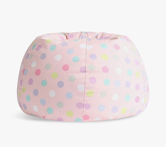 Pink Multi Dot Anywhere Beanbag Kids Bean Bag Chairs Pottery