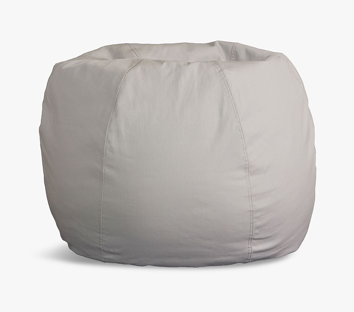 Gray Twill Anywhere Beanbag Pottery Barn Kids   Img56o 