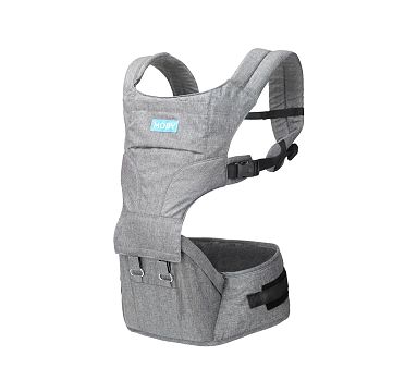 Abiie HUGGS 3-in-1 Baby Carrier With Hip Seat - Front, Hip, & Back Carry For 3 Months To Toddler