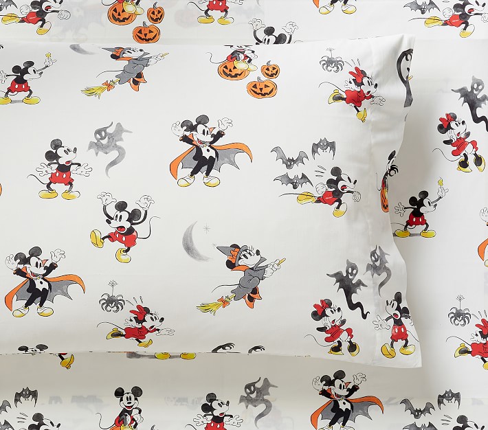 Disney Mickey Mouse Halloween Organic Sheet Set &amp; Pillowcases
