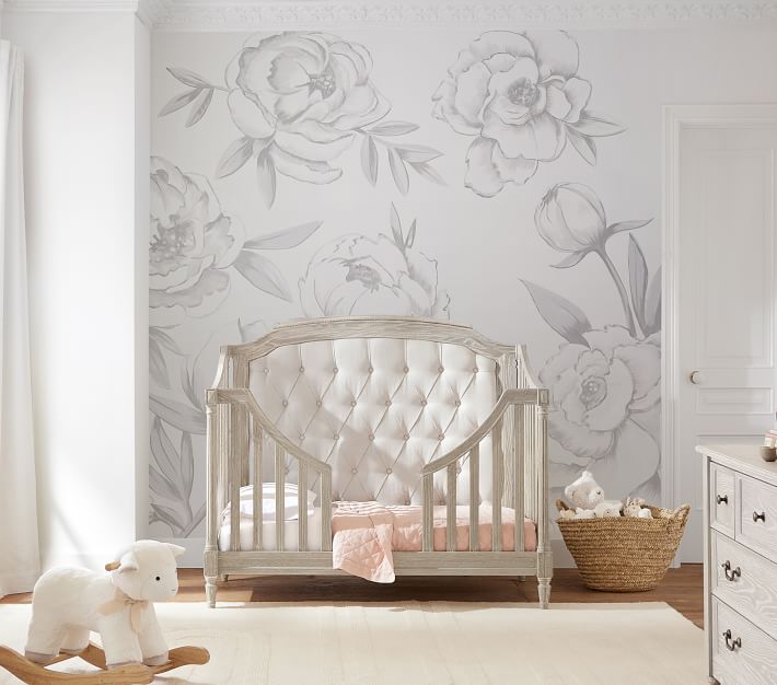 Cuddle Rubber Wood Light Grey Cradle For Kids - Baby Furniture