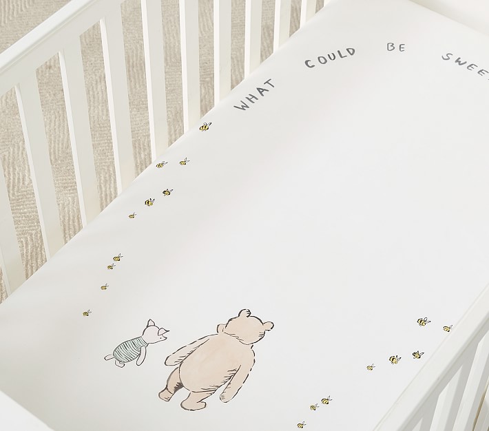 Disney's Winnie the Pooh Picture Perfect Organic Crib Fitted Sheet