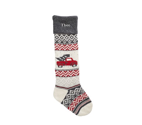 Heirloom Knit Christmas Stocking Collection