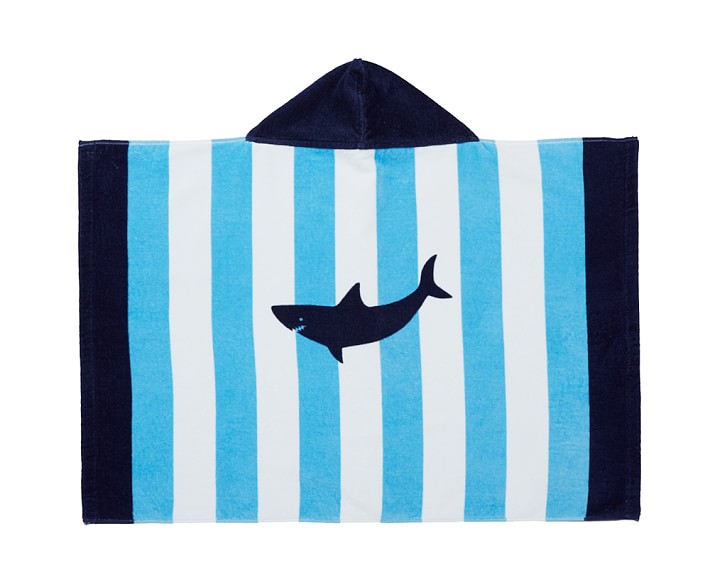Shark Stripe Baby Beach Hooded Towels 2013