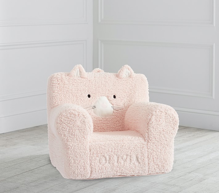 Kids Anywhere Chair&#174;, Blush Sherpa Kitty Slipcover Only