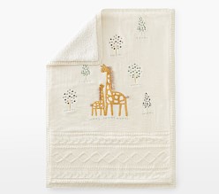 Giraffe Heirloom Baby Blanket