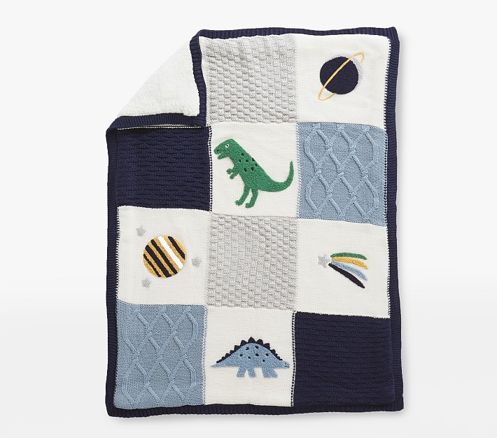 Dino Heirloom Baby Blanket