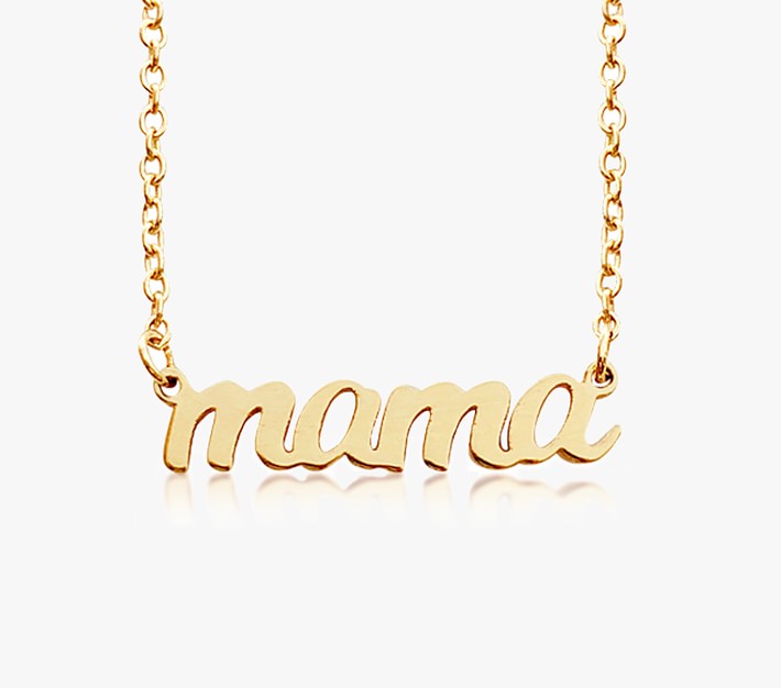 Tiny Tags Mama Nameplate Necklace Pottery Barn Kids