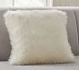 Recycled Feather Faux-Fur Pillow