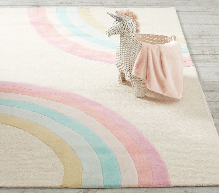 Rainbow hot sale nursery rug