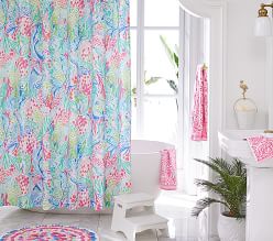Lilly Pulitzer Mermaid Cove Shower Curtain