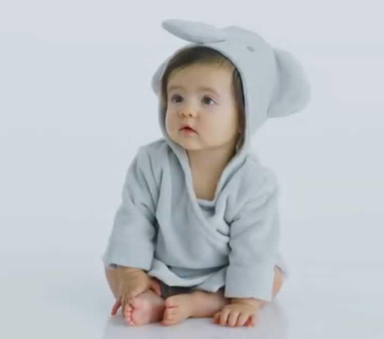 Elephant Baby Bath Robe | Pottery Barn Kids