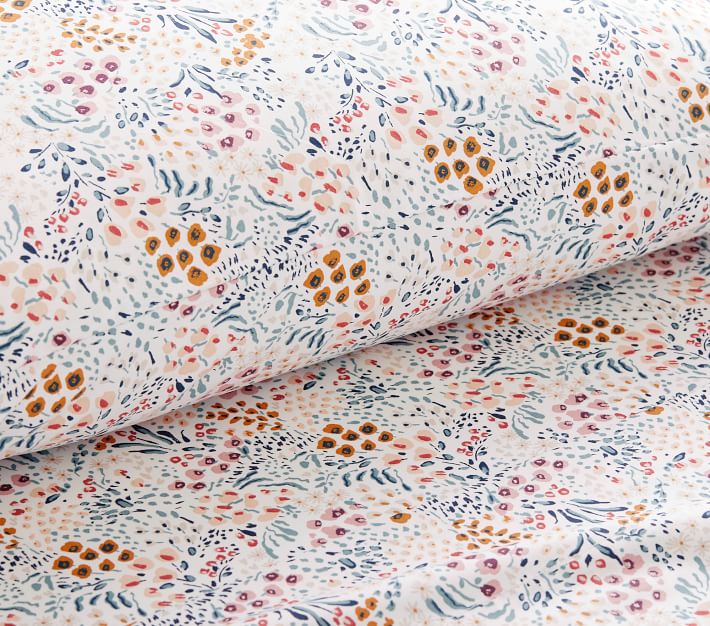 Organic Field Floral Sheet Set | Pottery Barn Kids