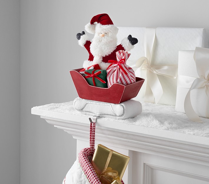 Santa's Sleigh Christmas Stocking Holder