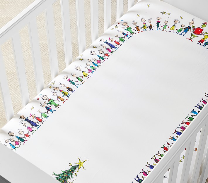Dr. Seuss's The Grinch&#8482; Picture Perfect Organic Crib Fitted Sheet