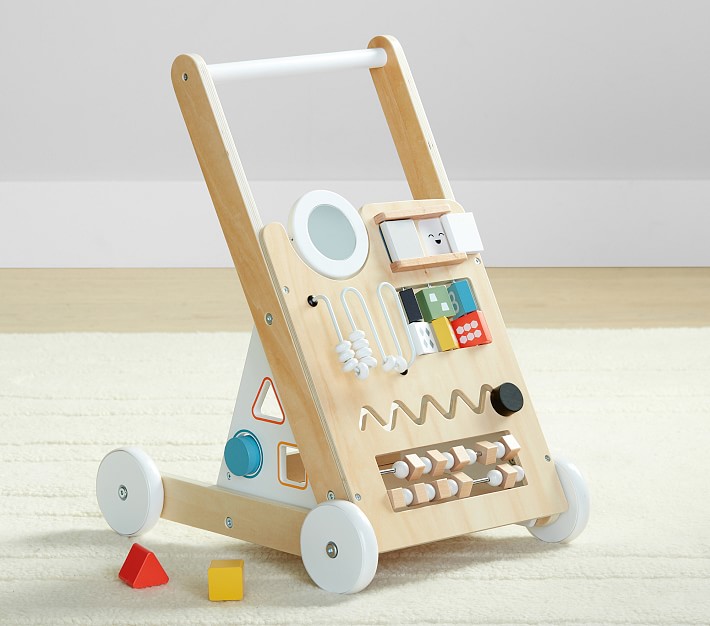 Kids Concept Baby Walker - Edvin - Wood/Blue » Prompt Shipping