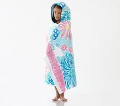 Lilly Pulitzer Unicorns In Bloom Kid Beach Hooded Towel