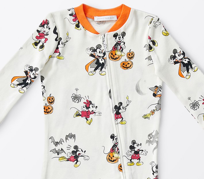 Disney Mickey Mouse Halloween Organic Nursery Pajama
