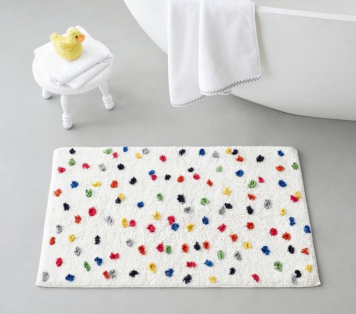 Flecked Dot Bath Mat