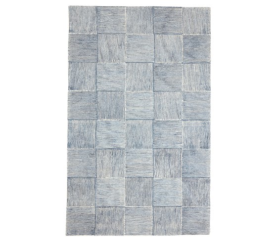 Concentric Square Tile Rug
