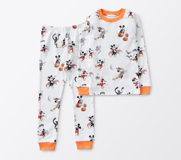 Disney Mickey Mouse Halloween Organic Pajama Set Pottery Barn Kids