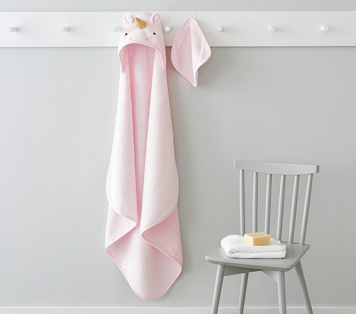 Super Soft Unicorn Baby Hooded Towel And Washcloth