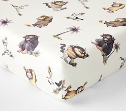<em>Where The Wild Things Are</em> Organic Crib Fitted Sheet