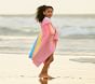Happy Rainbows Kid Beach Hooded Towel