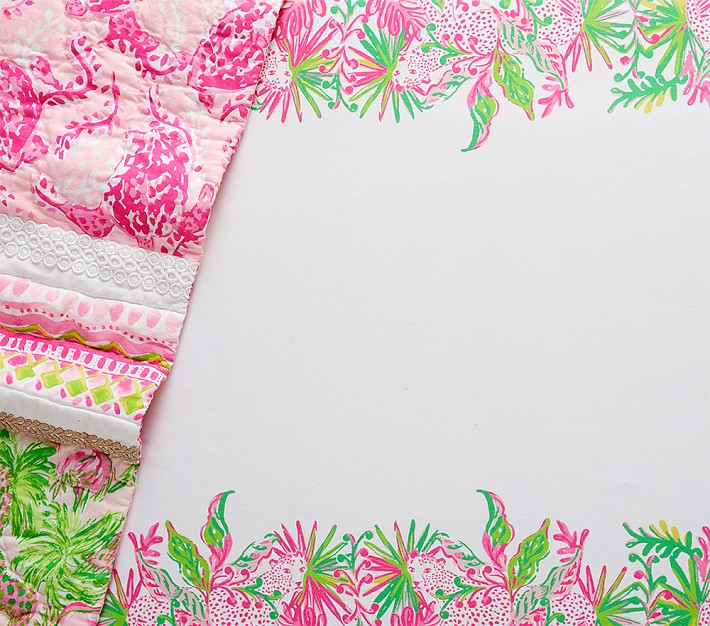 Lilly Pulitzer Picture Perfect Crib Fitted Sheet