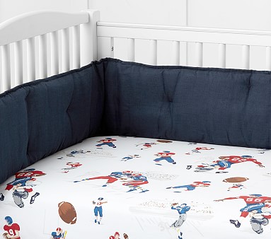 Vintage sports crib store bedding