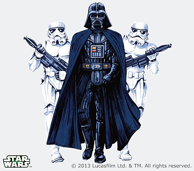 Darth vader wall store decal