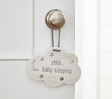 Baby sleeping deals door hanger