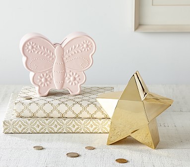 Butterfly Star Coin Bank For Kids Pottery Barn Kids