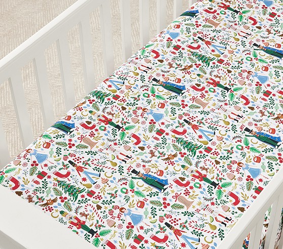 Pottery barn kids on sale flannel crib sheet