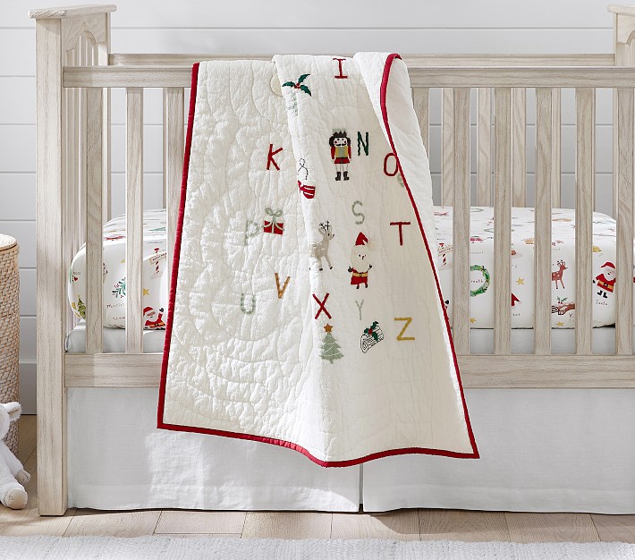 Holiday ABC Toddler Quilt