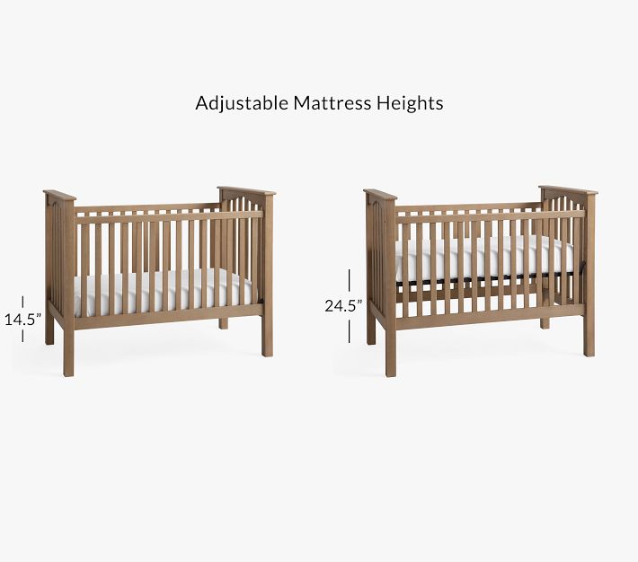 Pottery barn crib store mattress size