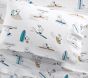 Peanuts® Snoopy® Surf Organic Toddler Sheet Set | Pottery Barn Kids