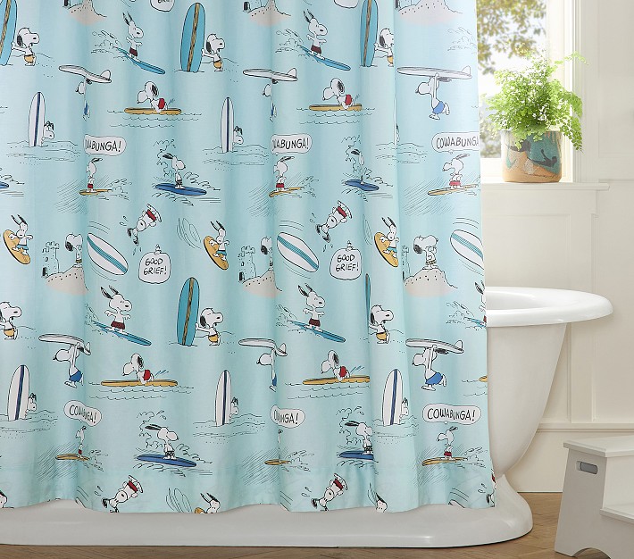 Peanuts&#174; Snoopy&#174; Surf Shower Curtain