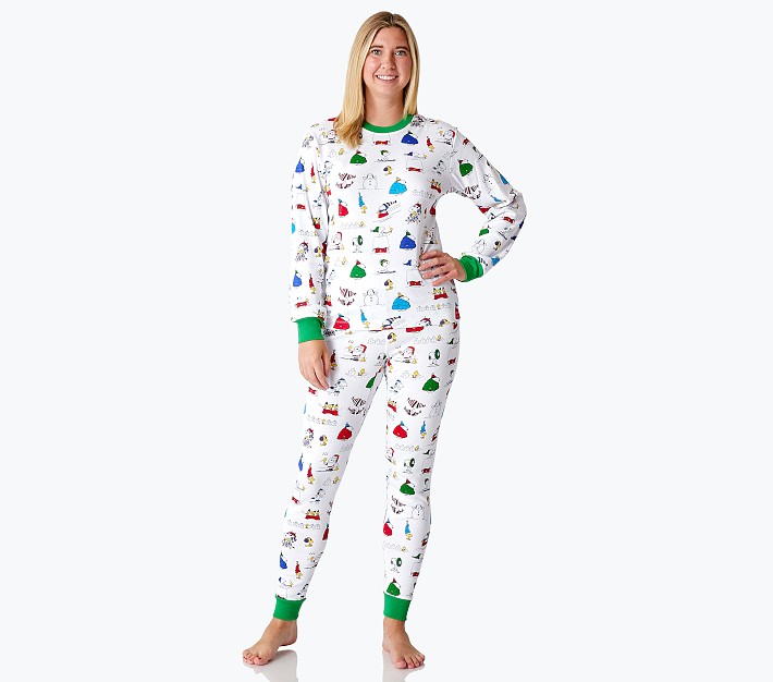 Peanuts® Snoopy® Holiday Organic Adult Pajama Set