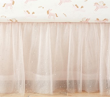 Pottery barn sale kids crib skirt