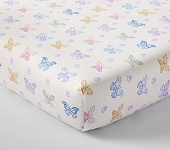 Boho Butterfly Crib Fitted Sheet
