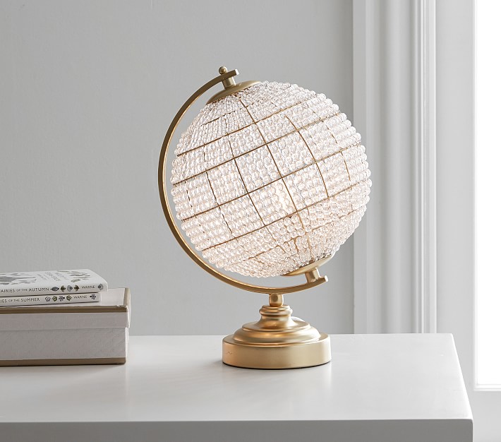 Polished Globe Ambient Table Lamp
