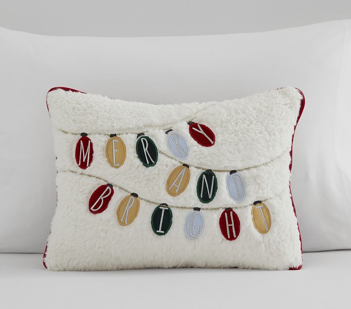 Merry and Bright Light-Up Pillow