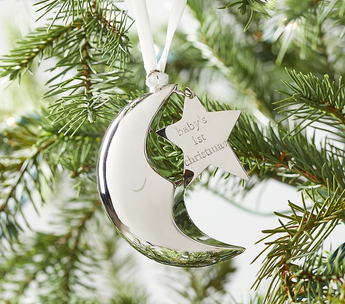 Babys First Moon And Star Ornament